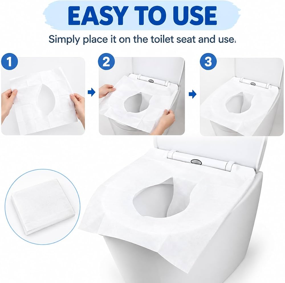 Disposable Toilet Seat Covers | Hygienic & Travel-Friendly
