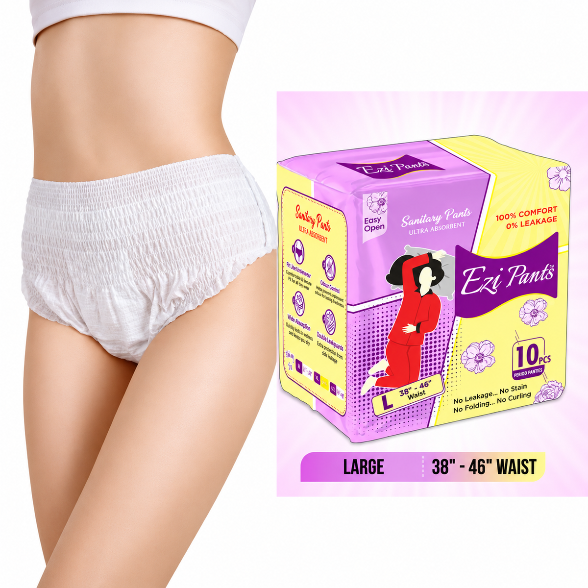 Ezi Pants Disposable Period Underwear